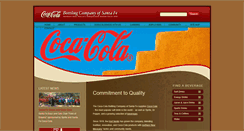 Desktop Screenshot of coca-colasantafe.com